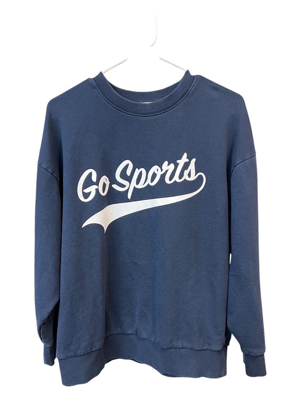 Favorite Daughter Go Sports Navy Crewneck Sweatshirt Women Small